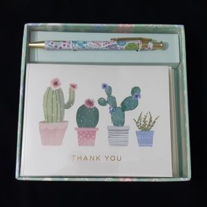 CLEMENTINE 16 cactus thank you cards with pen